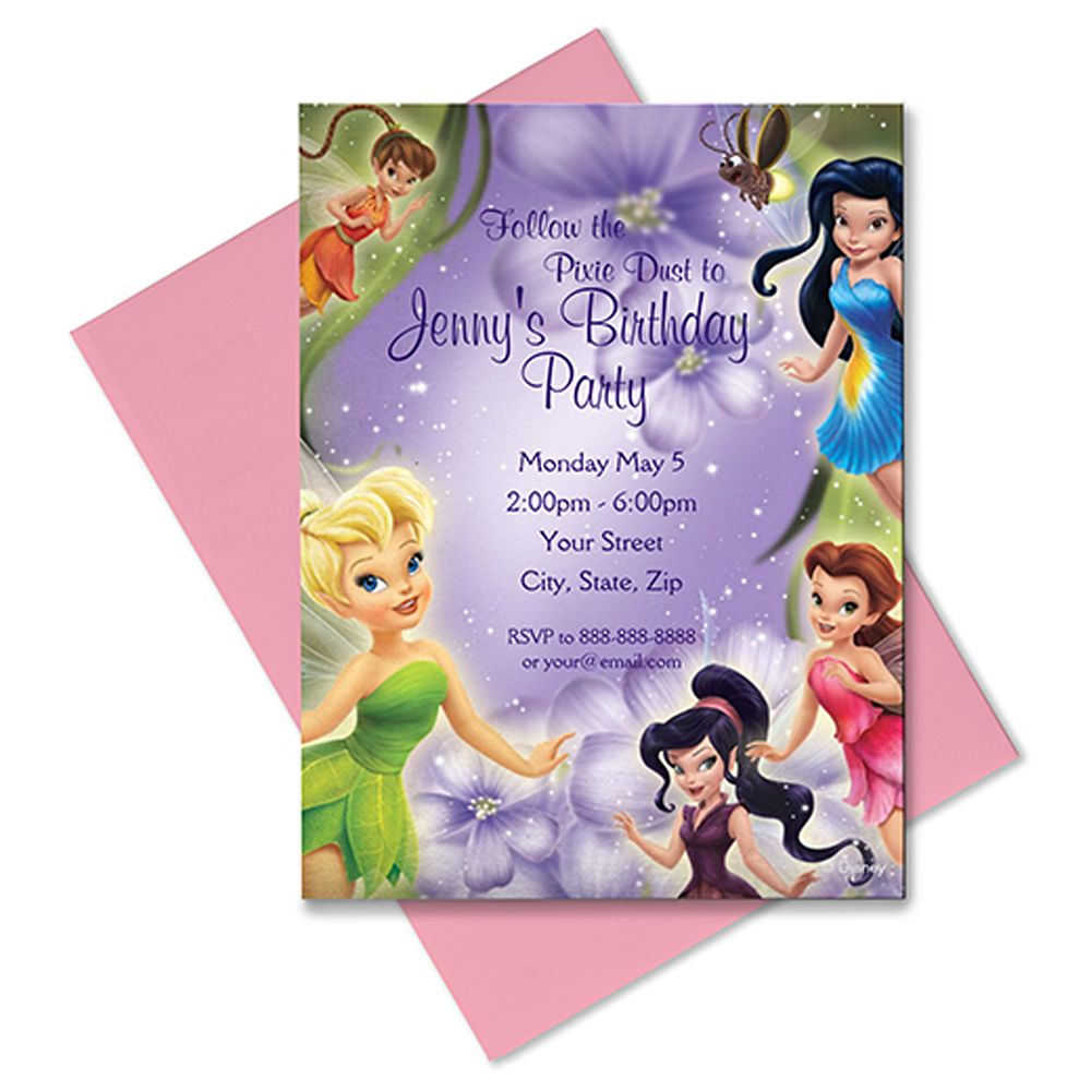 Disney Fairies Invitation Customizable