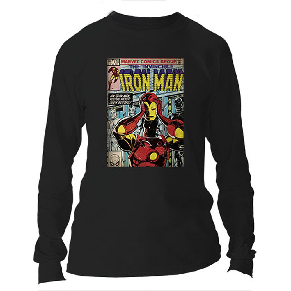 Iron Man Long Sleeve Tee for Adults &ndash; Customizable