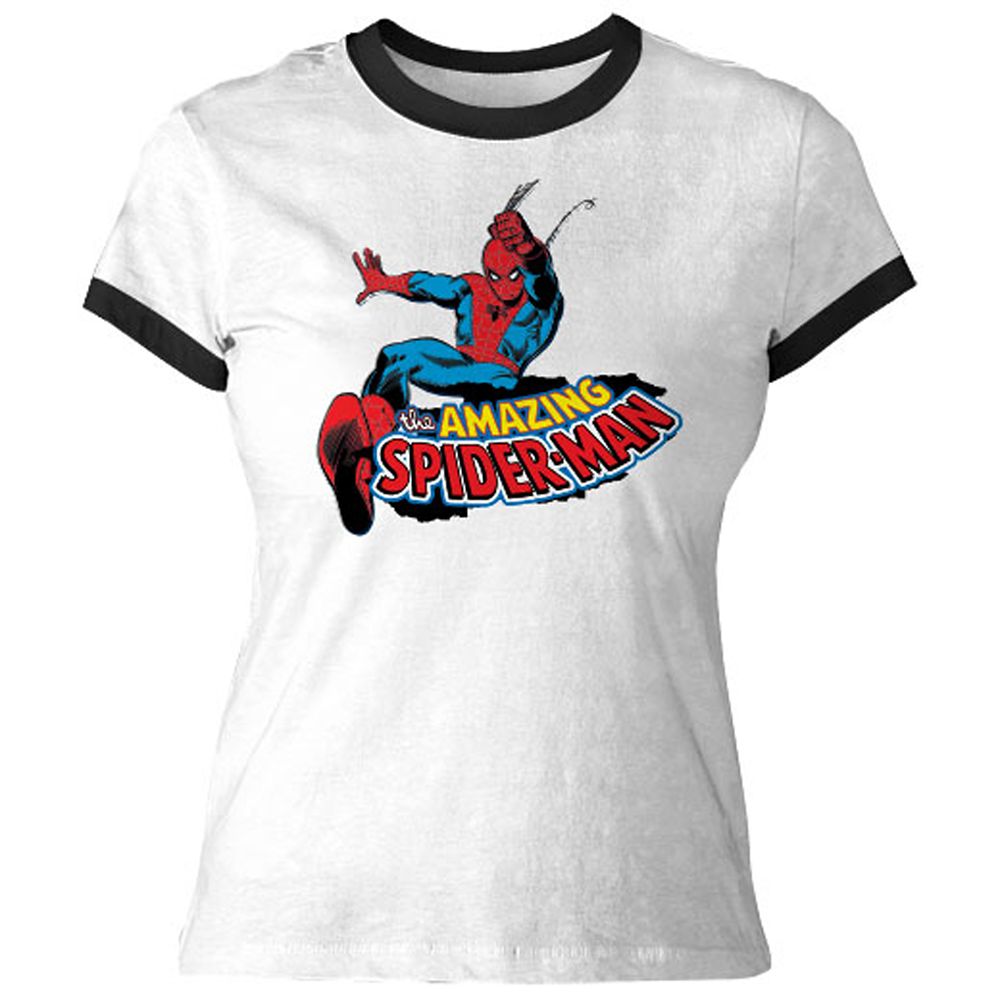 Spider-Man Ringer Tee for Women &ndash; Customizable