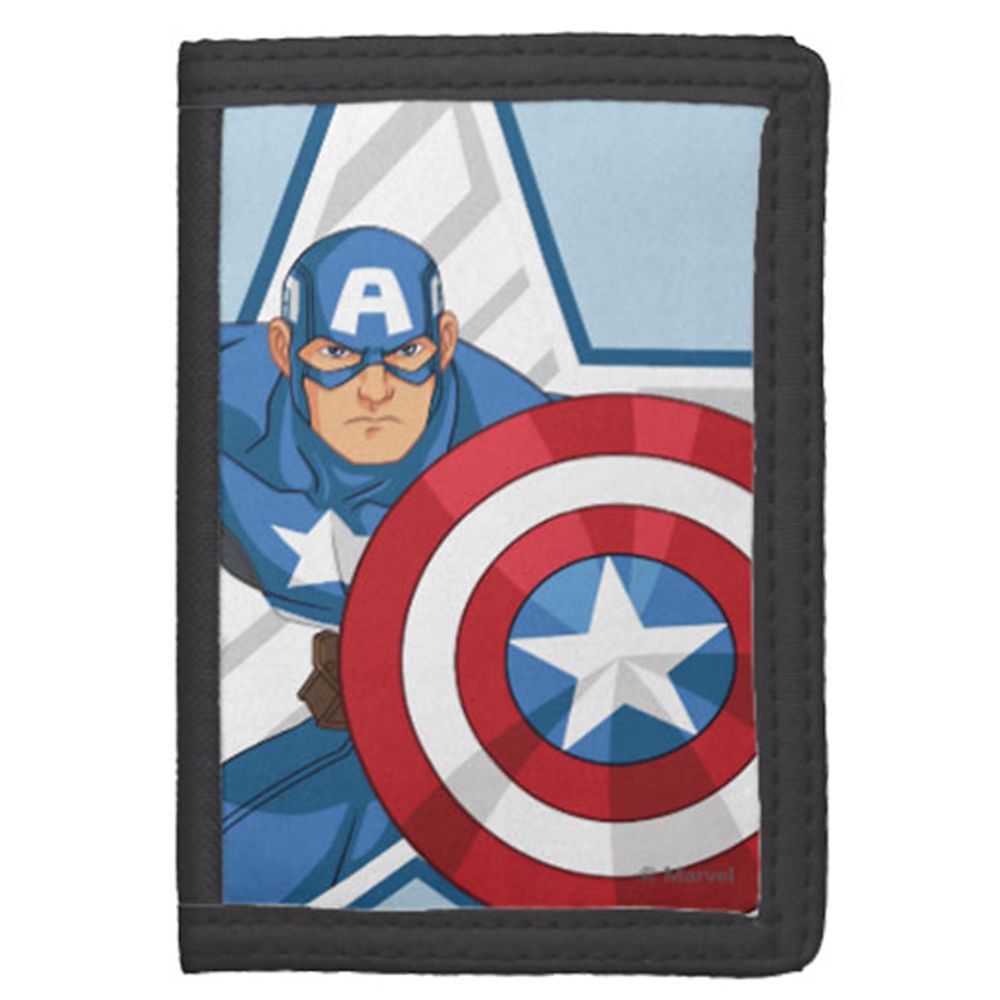 Captain America Nylon Wallet for Kids  Customizable Official shopDisney