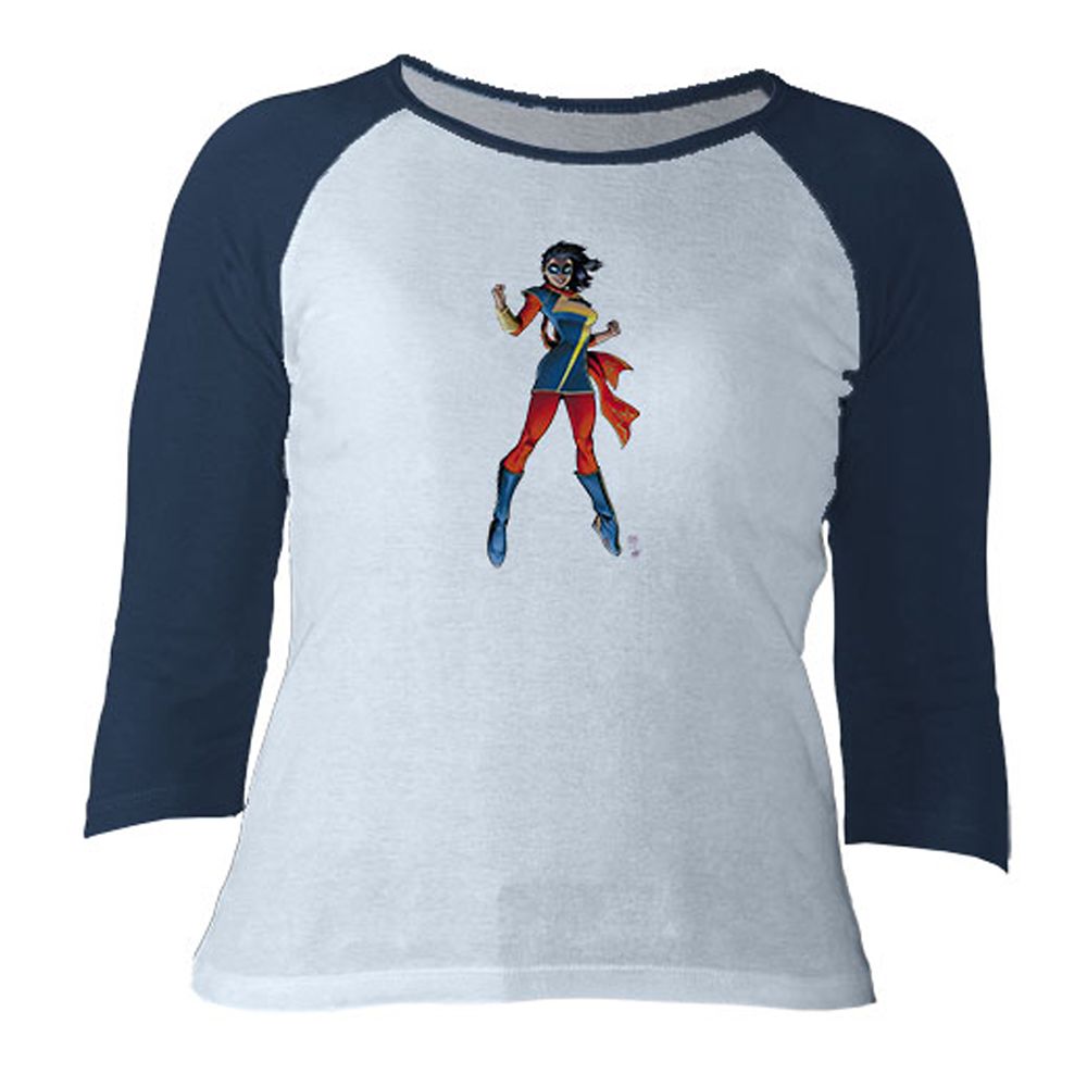 Ms. Marvel Raglan Long Sleeve Tee for Women &ndash; Customizable