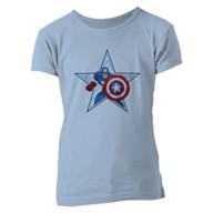 Captain America Star Tee for Girls – Customizable