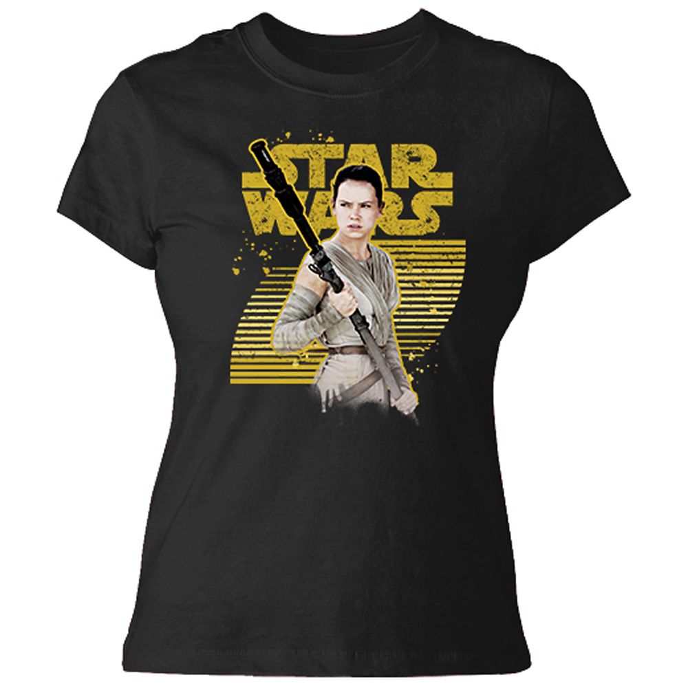 Friday Apparel Force Is Female Shirt Girl Power Galaxy Stars Leia Rey Empowerment Tee Medium / White