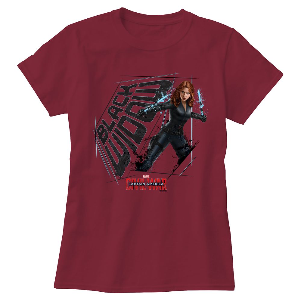 Black Widow Tee for Women: Captain America: Civil War Customizable Official shopDisney