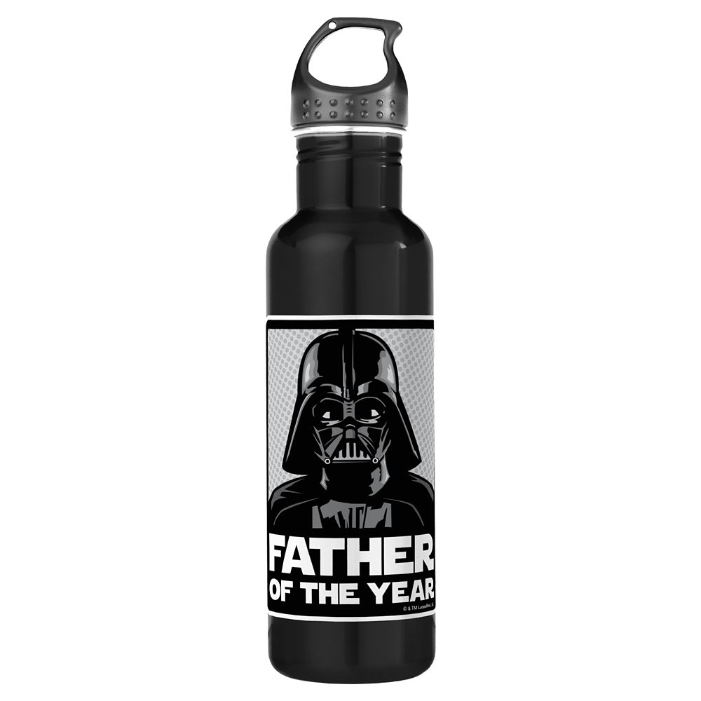 Darth Vader Father of the Year Water Bottle Star Wars Customizable shopDisney