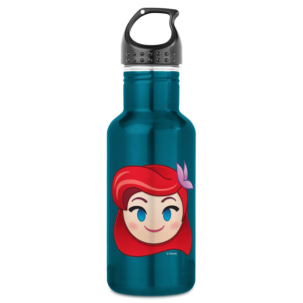 The Little Mermaid Emoji Water Bottle  Customizable Official shopDisney
