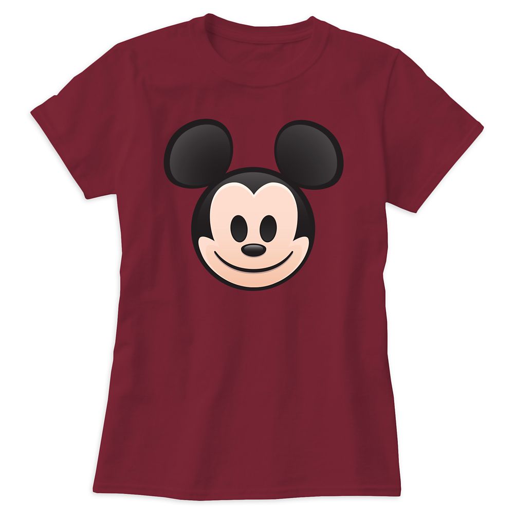 Mickey Mouse Emoji Tee for Women – Customizable