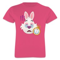 White Rabbit Emoji Tee for Girls – Customizable