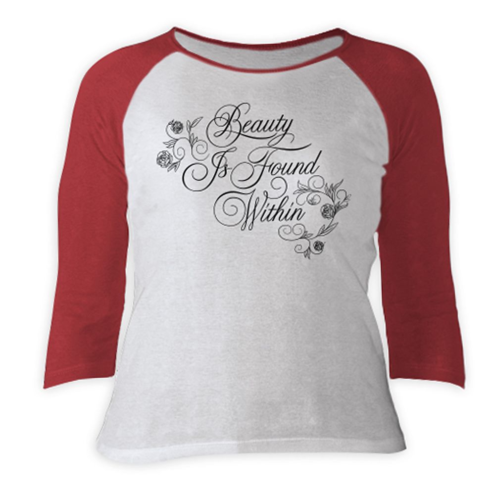Beauty and the Beast 3/4 Sleeve Raglan Tee for Women  Live Action Film  Customizable Official shopDisney