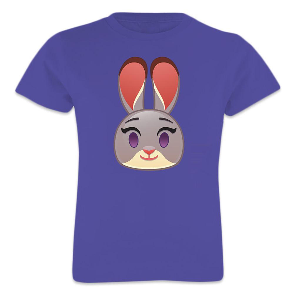 Judy Hopps Emoji Tee for Girls  Zootopia  Customizable Official shopDisney