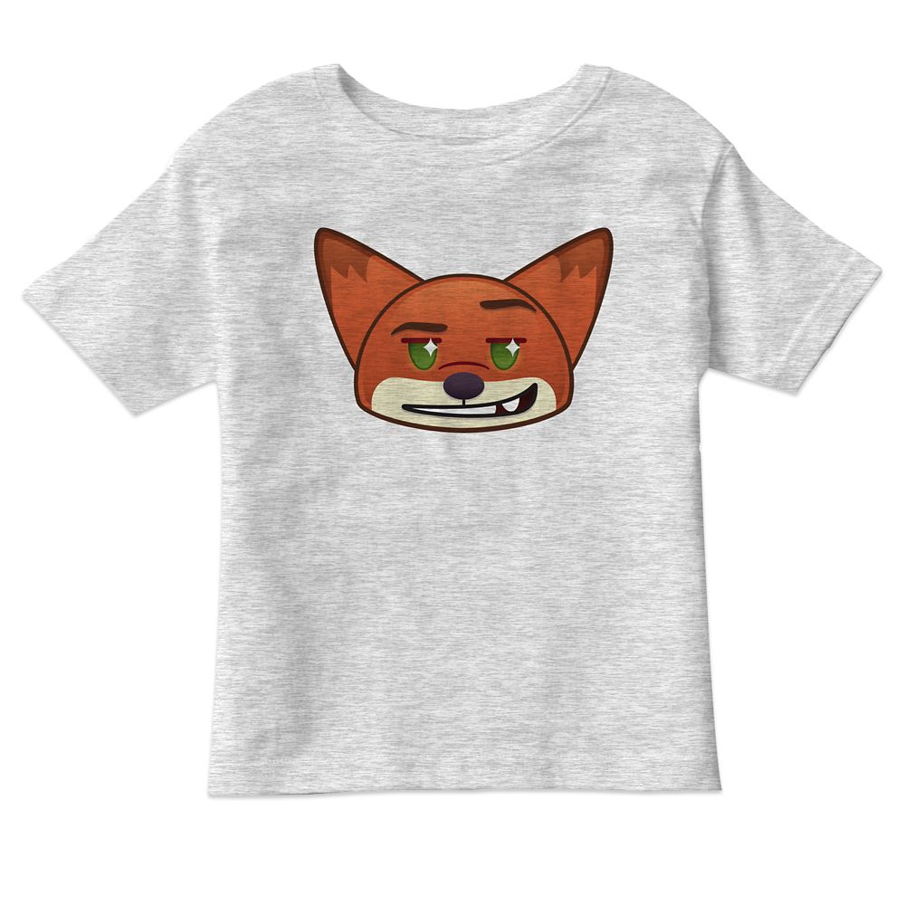 Nick Wilde Emoji Tee for Kids  Zootopia  Customizable Official shopDisney