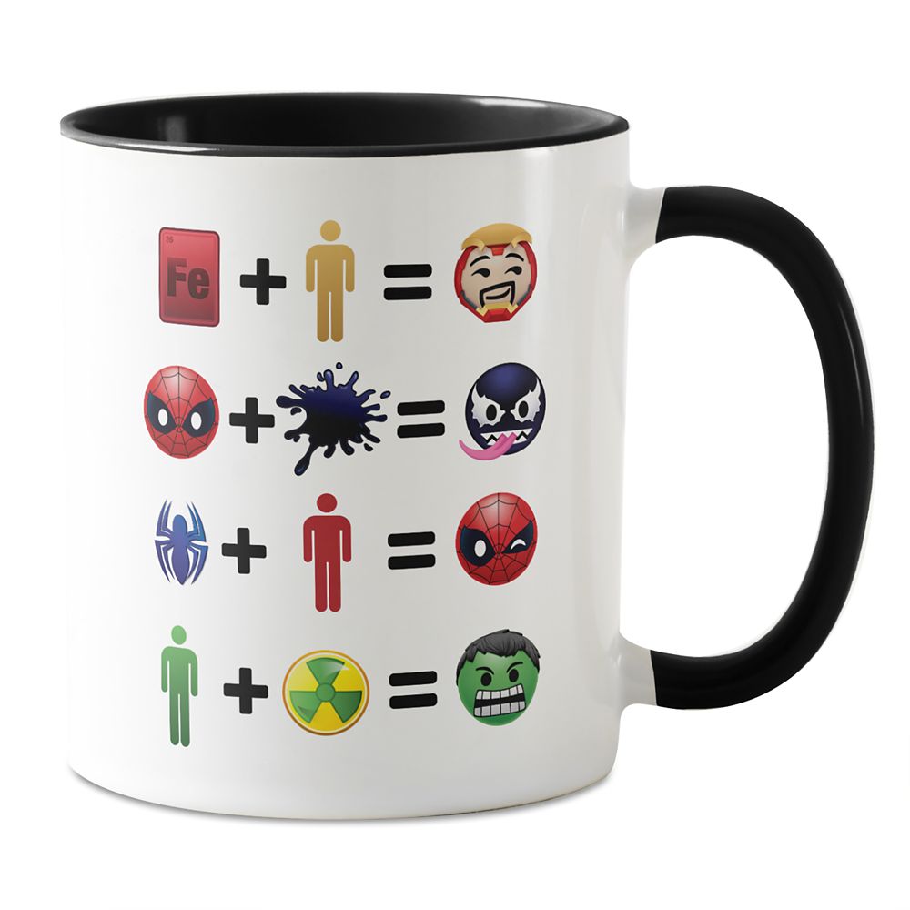 Marvel Emoji Character Equation Coffee Mug  Customizable Official shopDisney