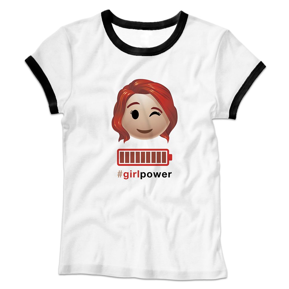 Black Widow Emoji Ringer Tee for Women  Customizable Official shopDisney