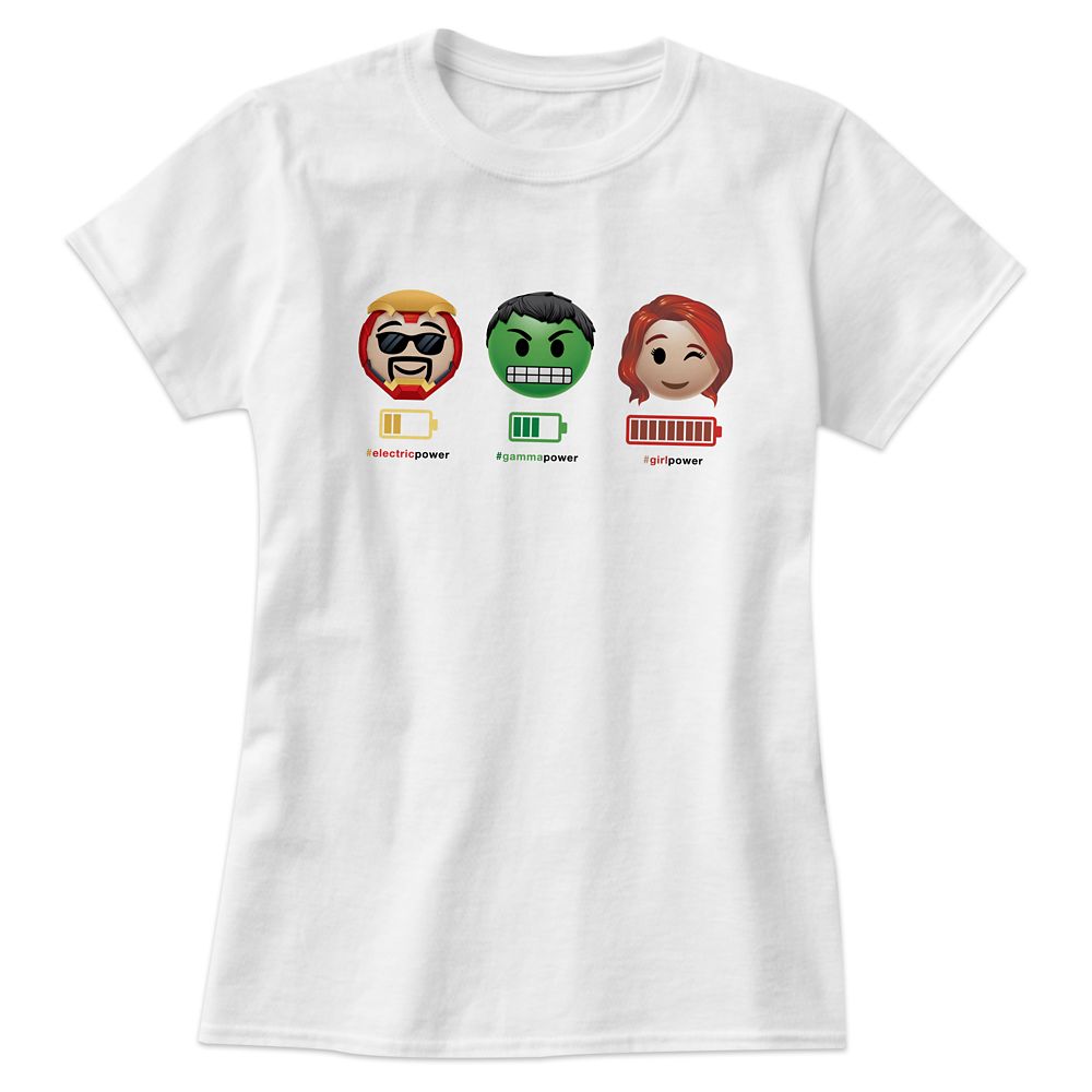 Avengers Power Emoji Tee for Women  Customizable Official shopDisney
