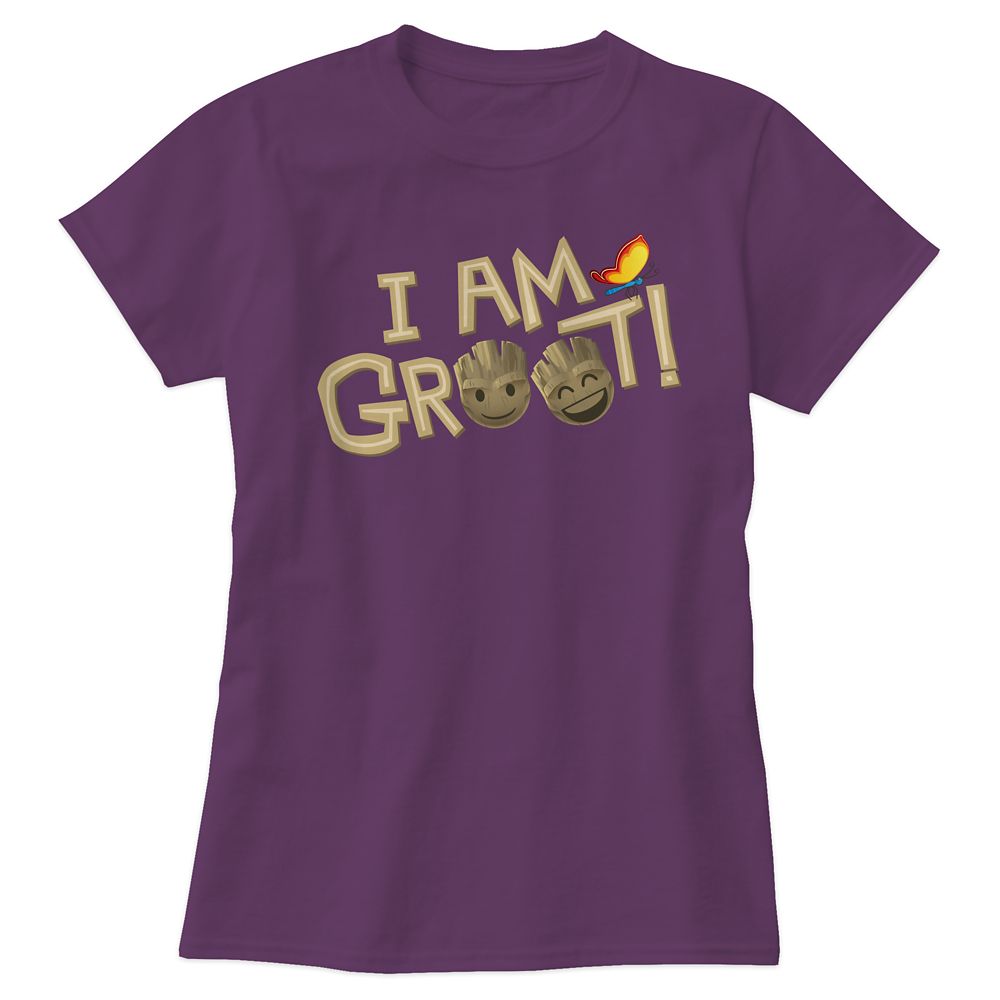 I Am Groot Text Emoji Tee for Women  Customizable Official shopDisney