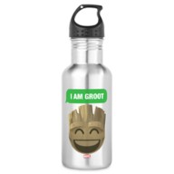 ''I Am Groot'' Text Emoji Water Bottle – Customizable