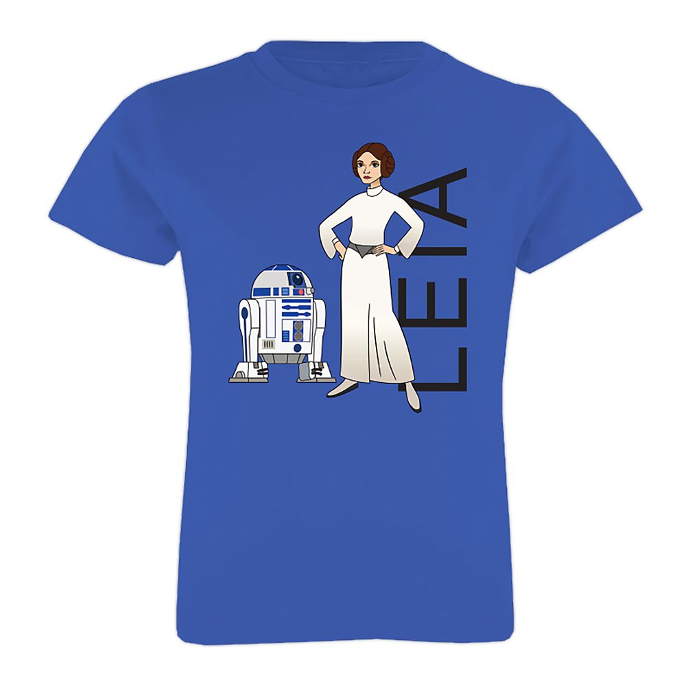 Star Wars Leia and R2-D2 Tee for Girls  Customizable Official shopDisney