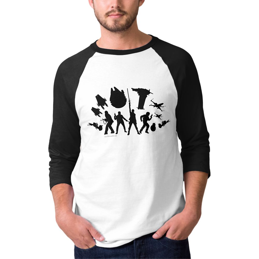 Star Wars: The Last Jedi Resistance Silhouette Raglan T-Shirt for Men  Customizable Official shopDisney