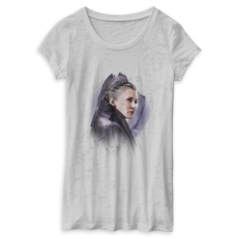Star Wars: The Last Jedi Leia Sketch Burnout T-Shirt for Women  Customizable Official shopDisney