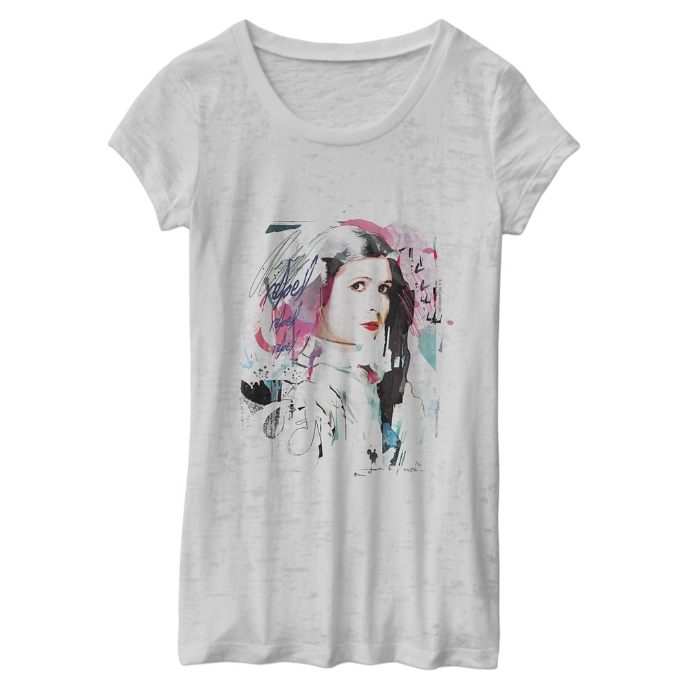 Leia Rebel Burnout T-Shirt for Women  Customizable Official shopDisney