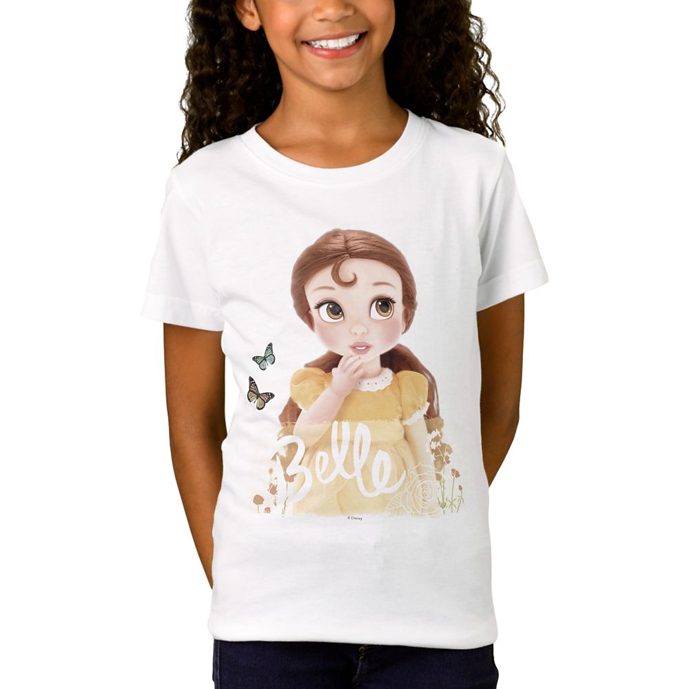 Belle Disney Animators Collection T-Shirt for Girls  Customizable