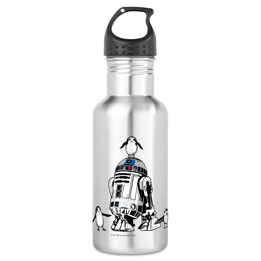 Star Wars: The Last Jedi R2-D2 & Porgs Water Bottle  Customizable Official shopDisney