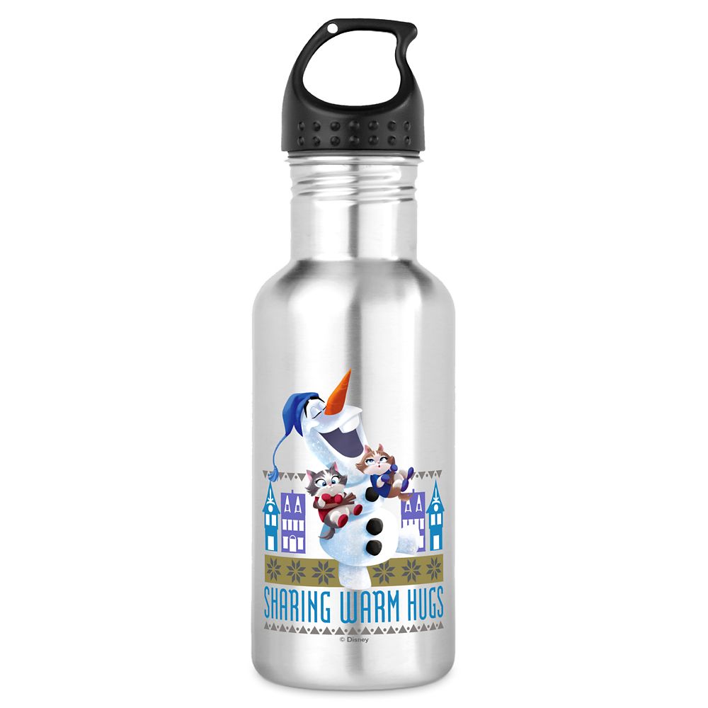 Olafs Frozen Adventure Sharing Warm Hugs Water Bottle  Customizable Official shopDisney