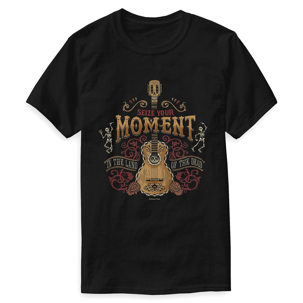 Coco ''Seize Your Moment'' Guitar T-Shirt for Men – Customizable