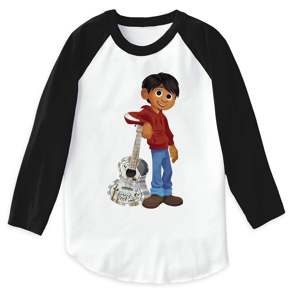 Miguel Playing Guitar Raglan T-Shirt for Boys  Coco  Customizable Official shopDisney