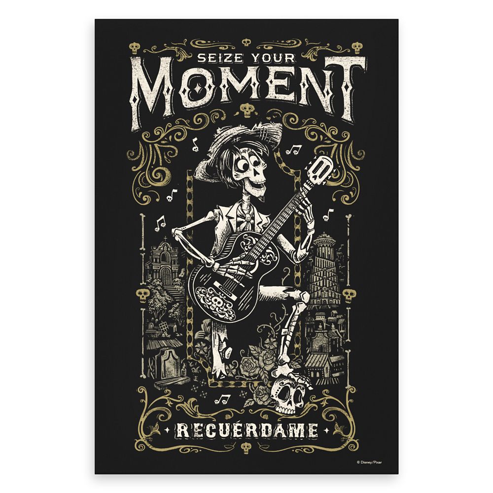 Hector Seize Your Moment Recuerdame Canvas Print – Coco – Customizable