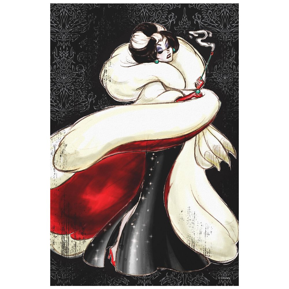 Cruella De Vil Canvas Print  Art of Disney Villains Designer Collection