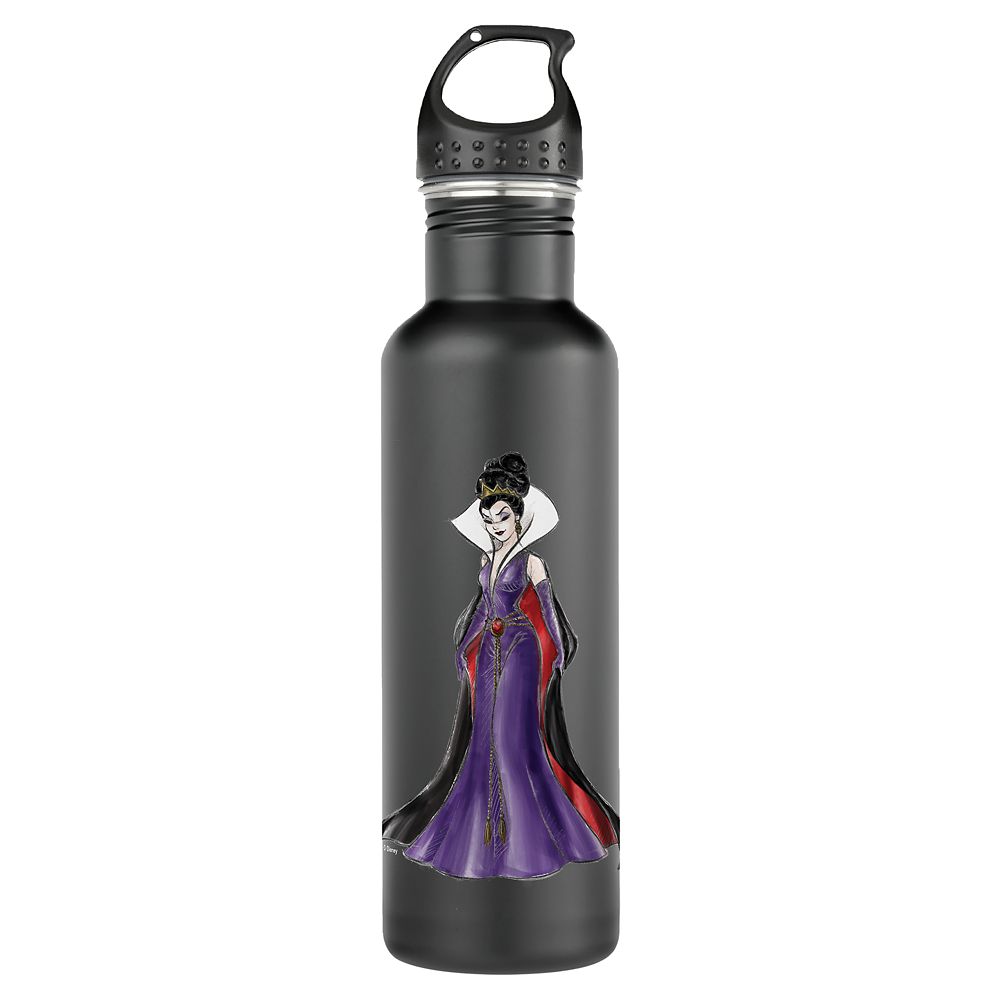 Purple Floral Disney Villains Quote Graphic Cartoon Water Tracker Bottle -  Jolly Family Gifts