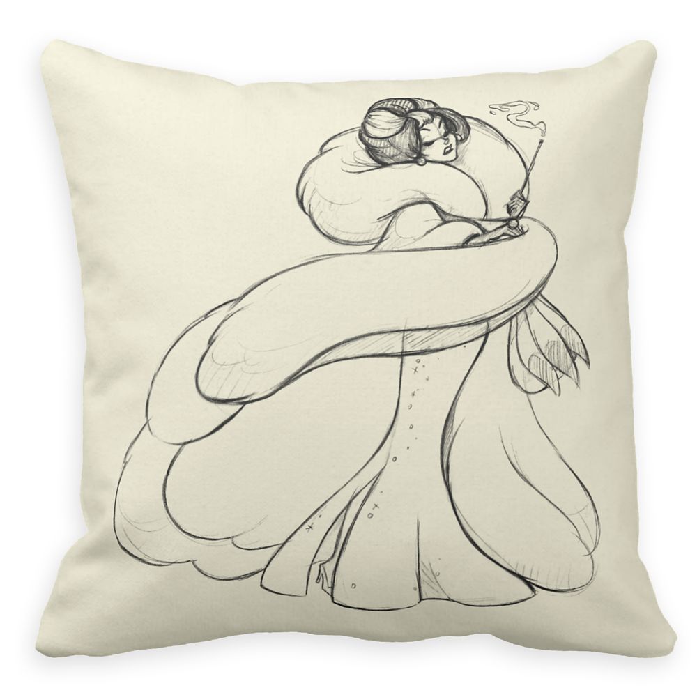 Cruella De Vil Throw Pillow  Art of Disney Villains Designer Collection