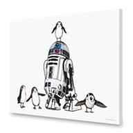 R2-D2 and Porgs Canvas Print – Star Wars: The Last Jedi – Customizable