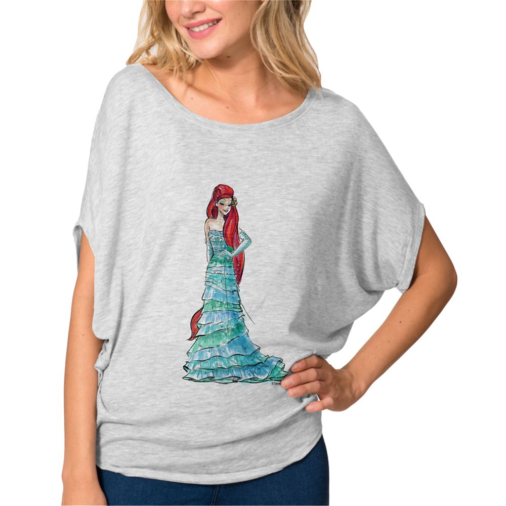 Ariel Circle Tee for Women  Art of Princess Designer Collection Official shopDisney