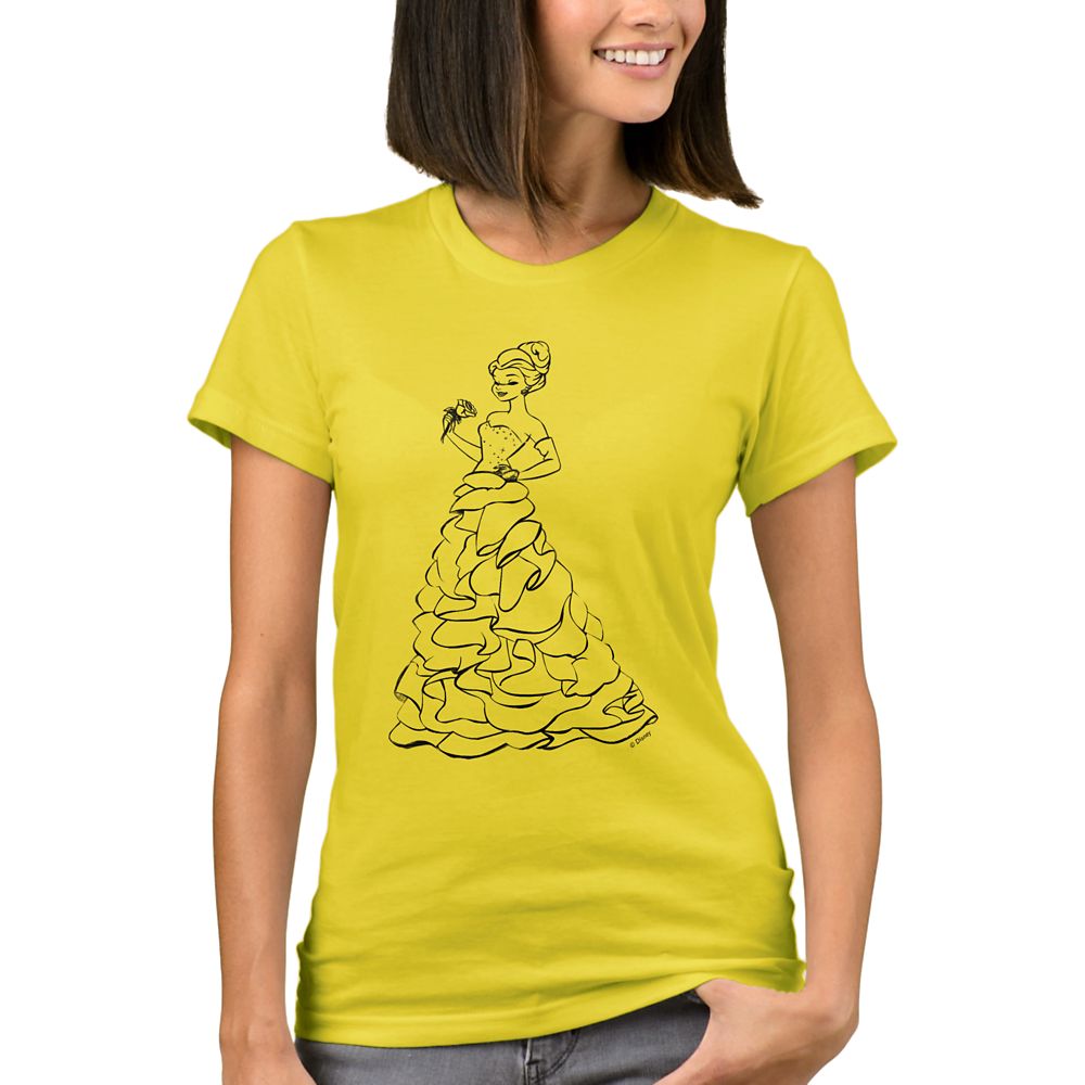 Belle T-Shirt for Women  Art of Princess Designer Collection Official shopDisney