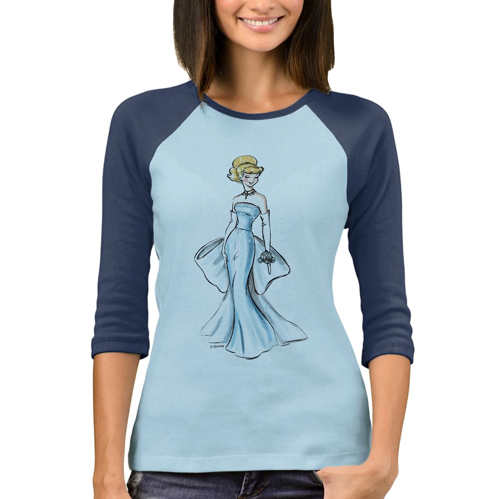 Cinderella Raglan Tee  Art of Princess Designer Collection Official shopDisney