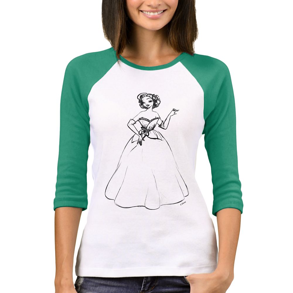 Tiana Raglan T-Shirt  Art of Princess Designer Collection Official shopDisney