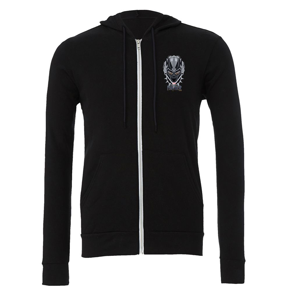 Black Panther Emblem Zip Hoodie for Men Customizable Official shopDisney