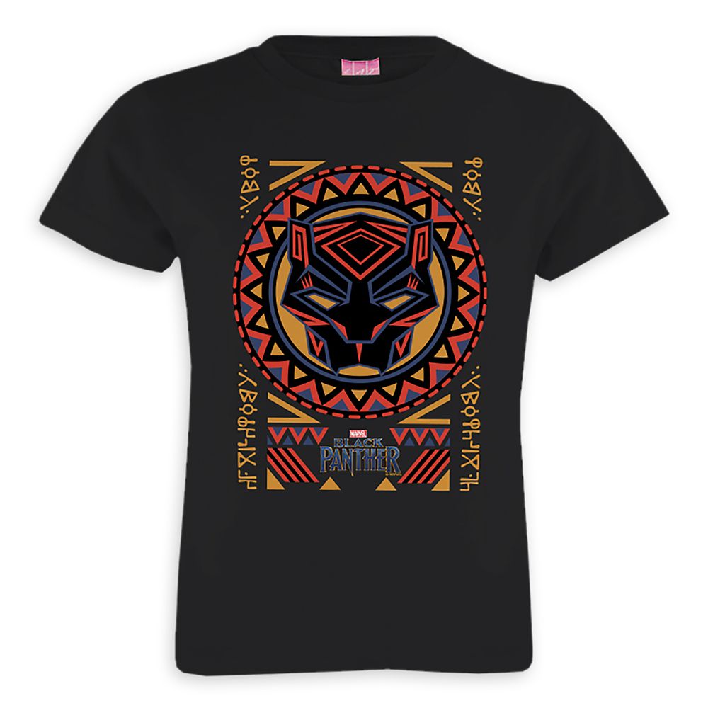 Black Panther Pattern T-Shirt for Girls  Customizable Official shopDisney