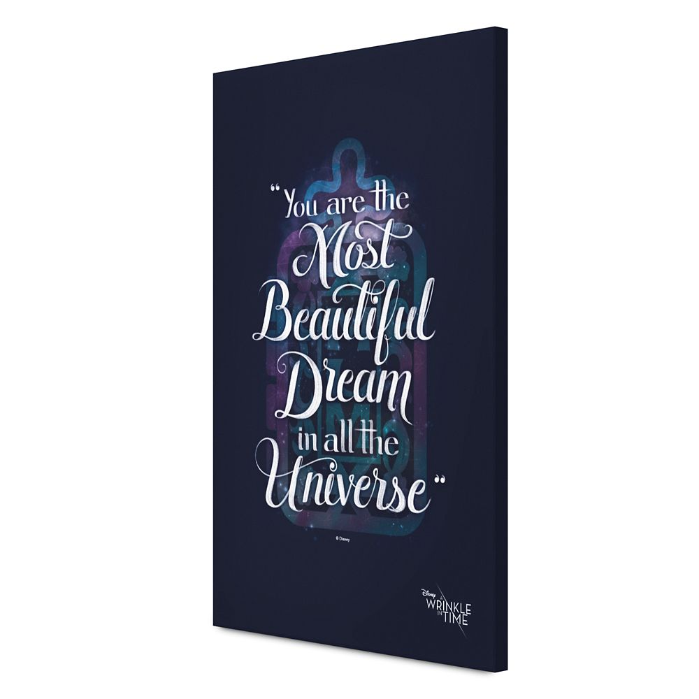 You are the Most Beautiful Dream Canvas Print  A Wrinkle in Time  Customizable Official shopDisney