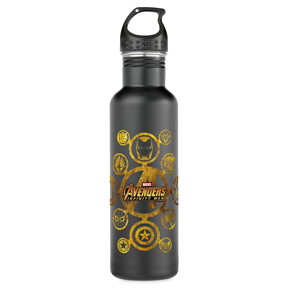 Marvels Avengers: Infinity War Connected Hero Icons Water Bottle  Customizable Official shopDisney