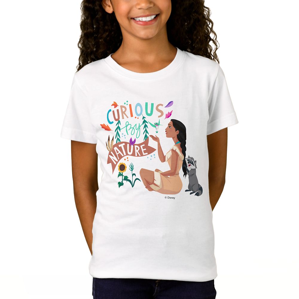 Pocahontas ''Curious By Nature'' T-Shirt for Girls – Customizable