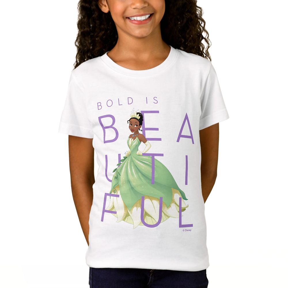 Tiana Bold is Beautiful T-Shirt for Girls  Customizable Official shopDisney