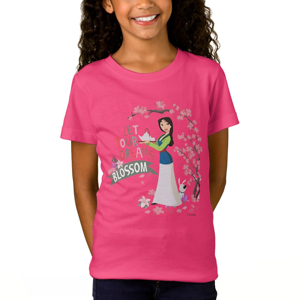 Mulan Let Your Dreams Blossom T-Shirt for Girls  Customizable Official shopDisney