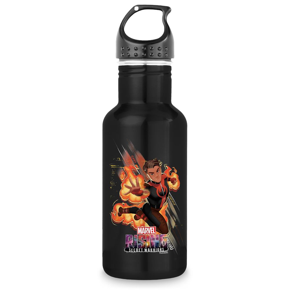 Inferno Stainless Steel Water Bottle – Marvel Rising – Customizable