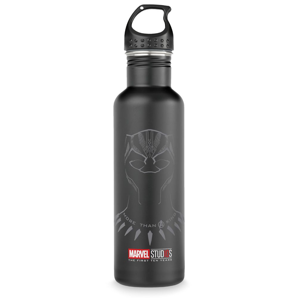 Black Panther ''More Than A King'' Stainless Steel Water Bottle Customizable - Official shopDisney