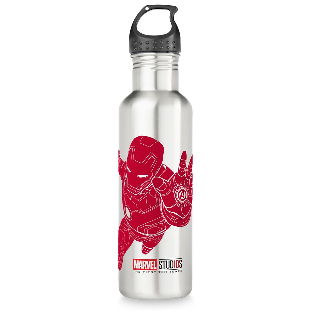 Disney Store Marvel Iron Man Water Bottle New