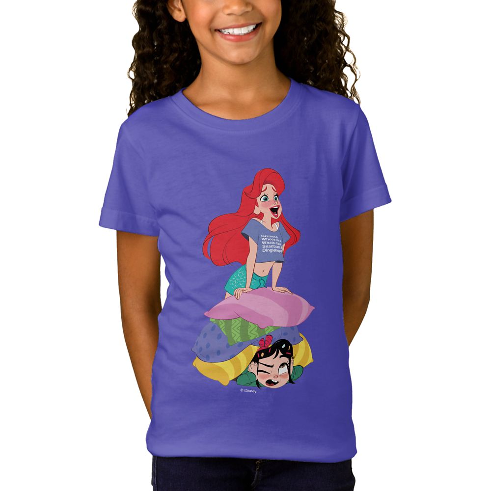 Ralph Breaks the Internet Vanellope and Ariel T-Shirt for Girls  Customizable Official shopDisney