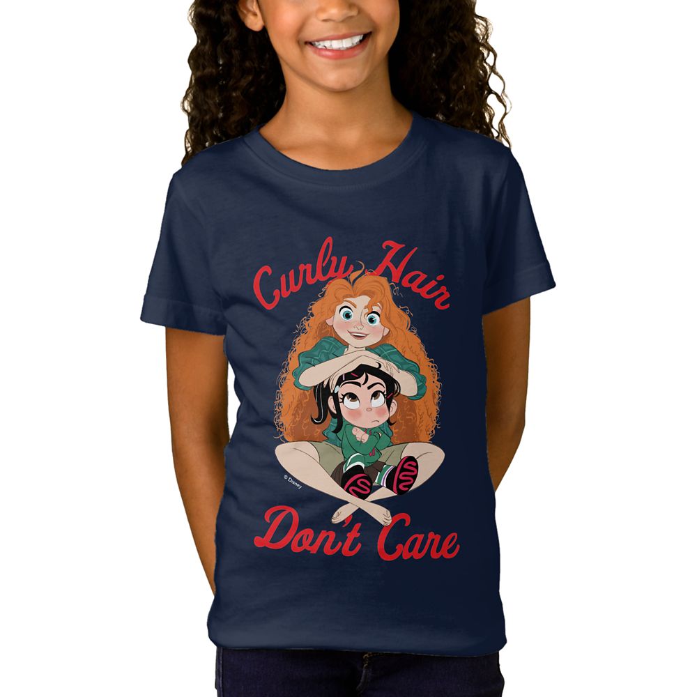 Ralph Breaks the Internet Curly Hair Dont Care T-Shirt for Girls  Customizable Official shopDisney